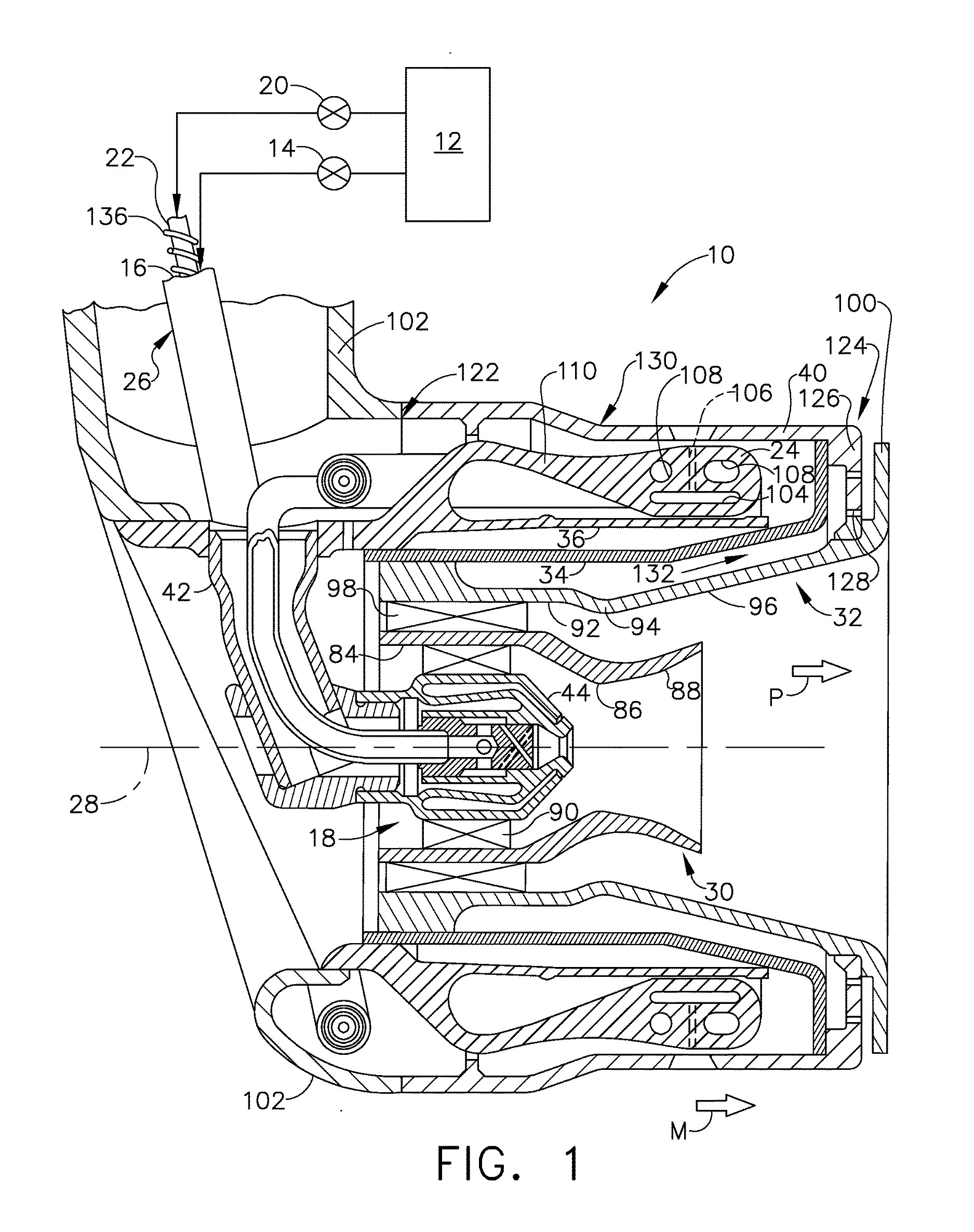 Fuel nozzle with flexible support structures