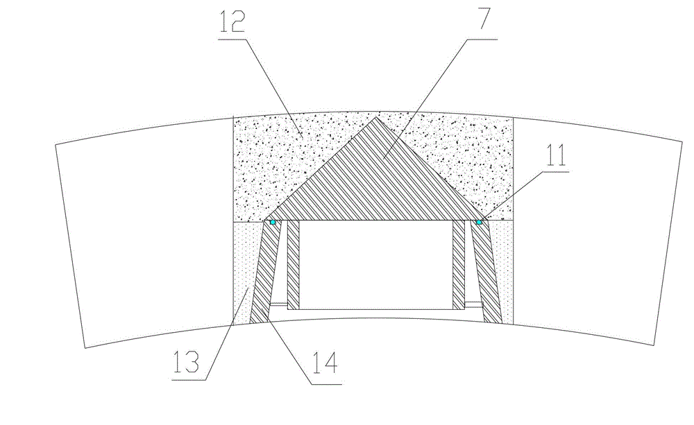 Jacking device of tunnel measuring hole and construction method thereof