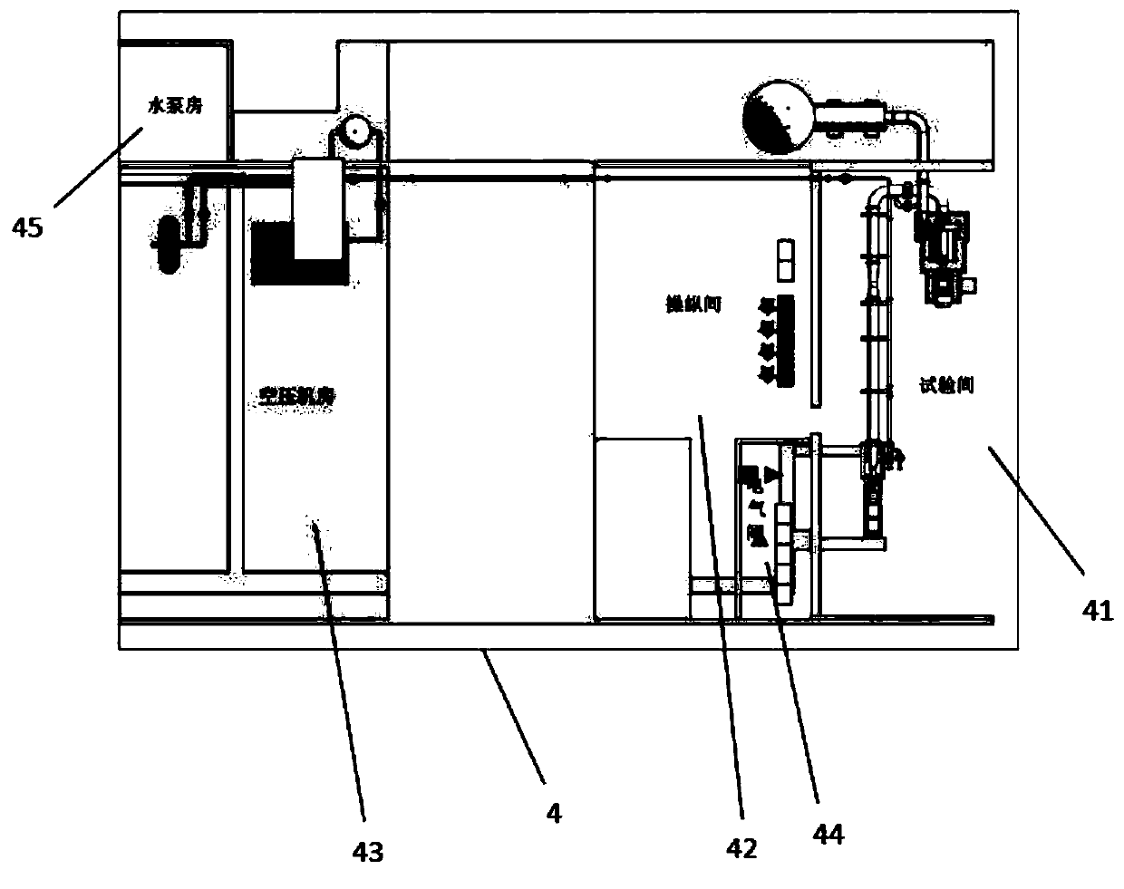 Aero-engine part comprehensive test bed and test method