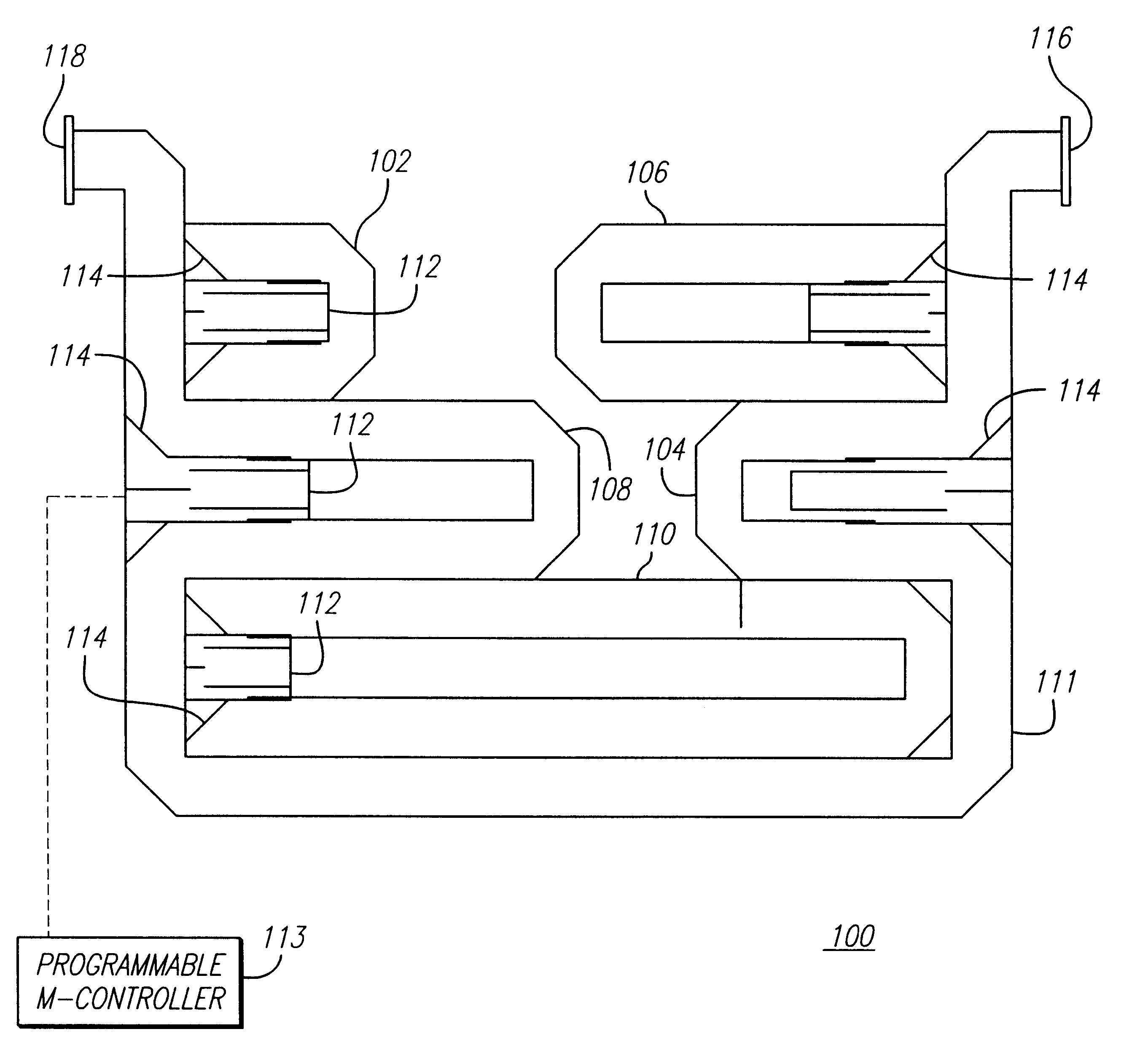 Compact, high-power microwave phase shifter