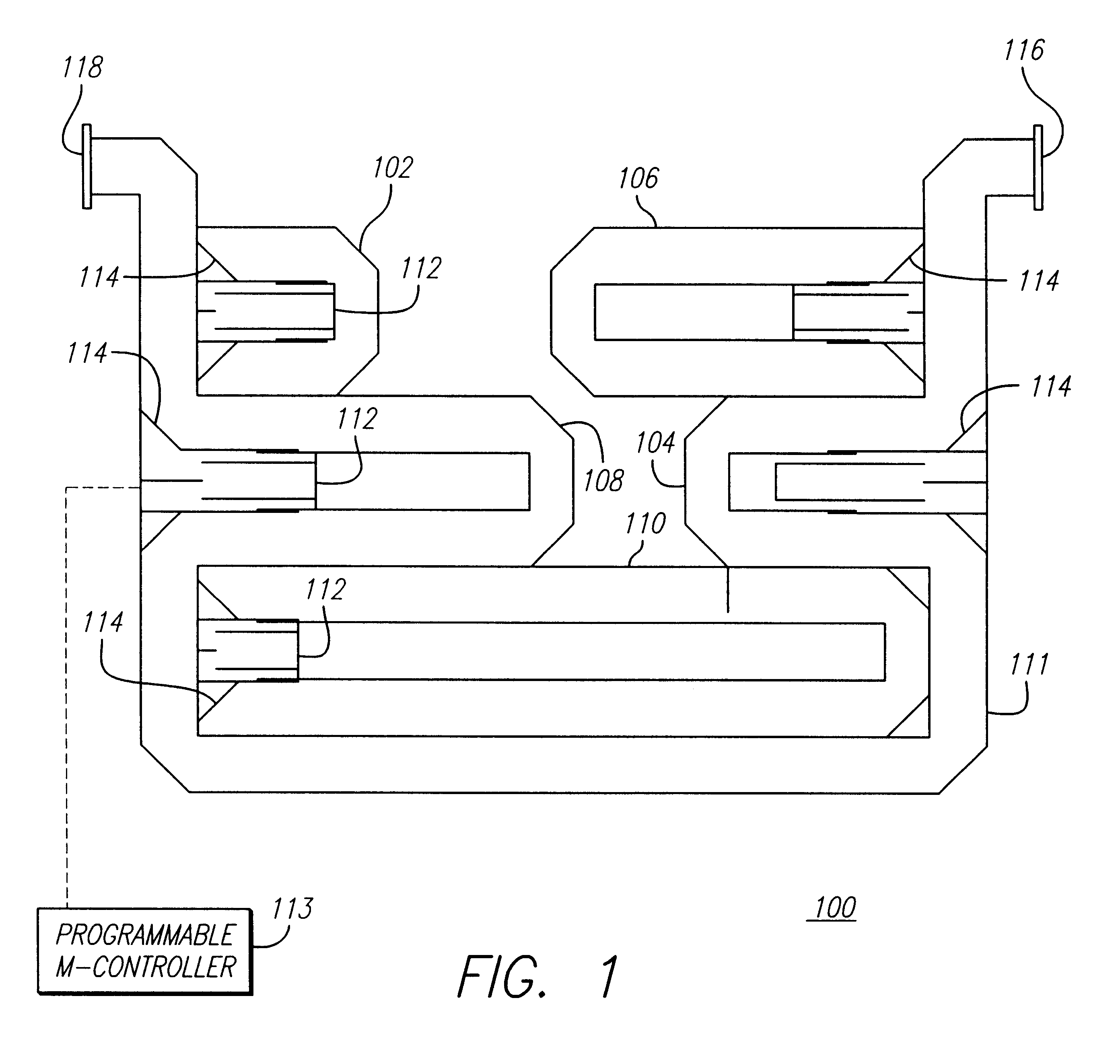 Compact, high-power microwave phase shifter