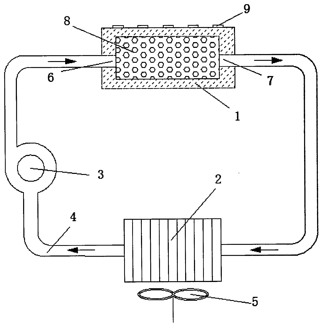 Novel high-power LED radiating device