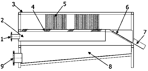 Water gushing type cleaning and screening machine