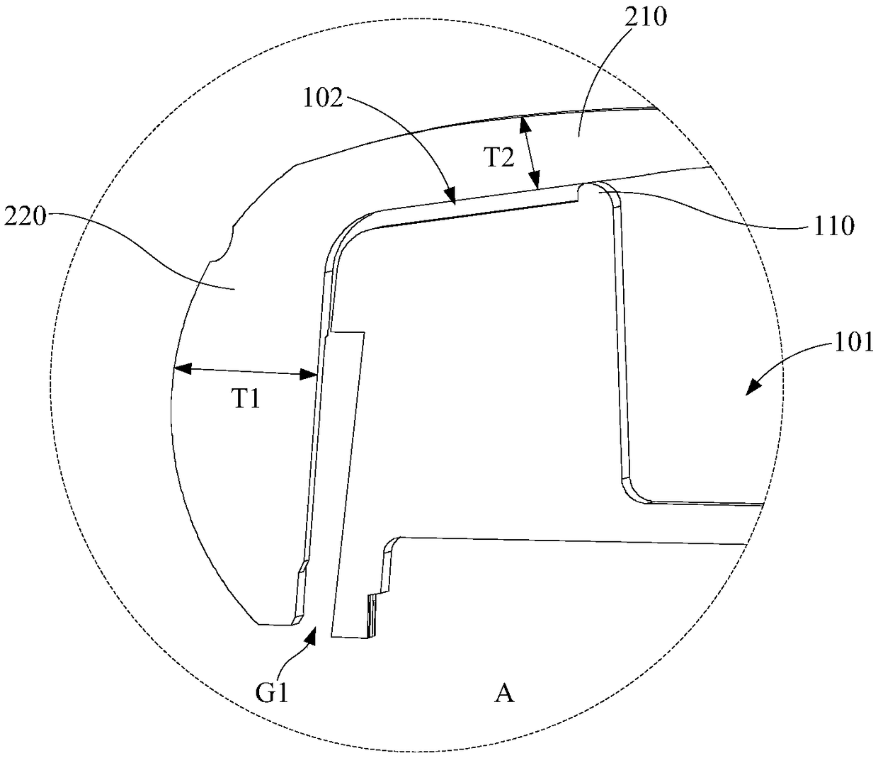 Mobile terminal and housing assembly thereof