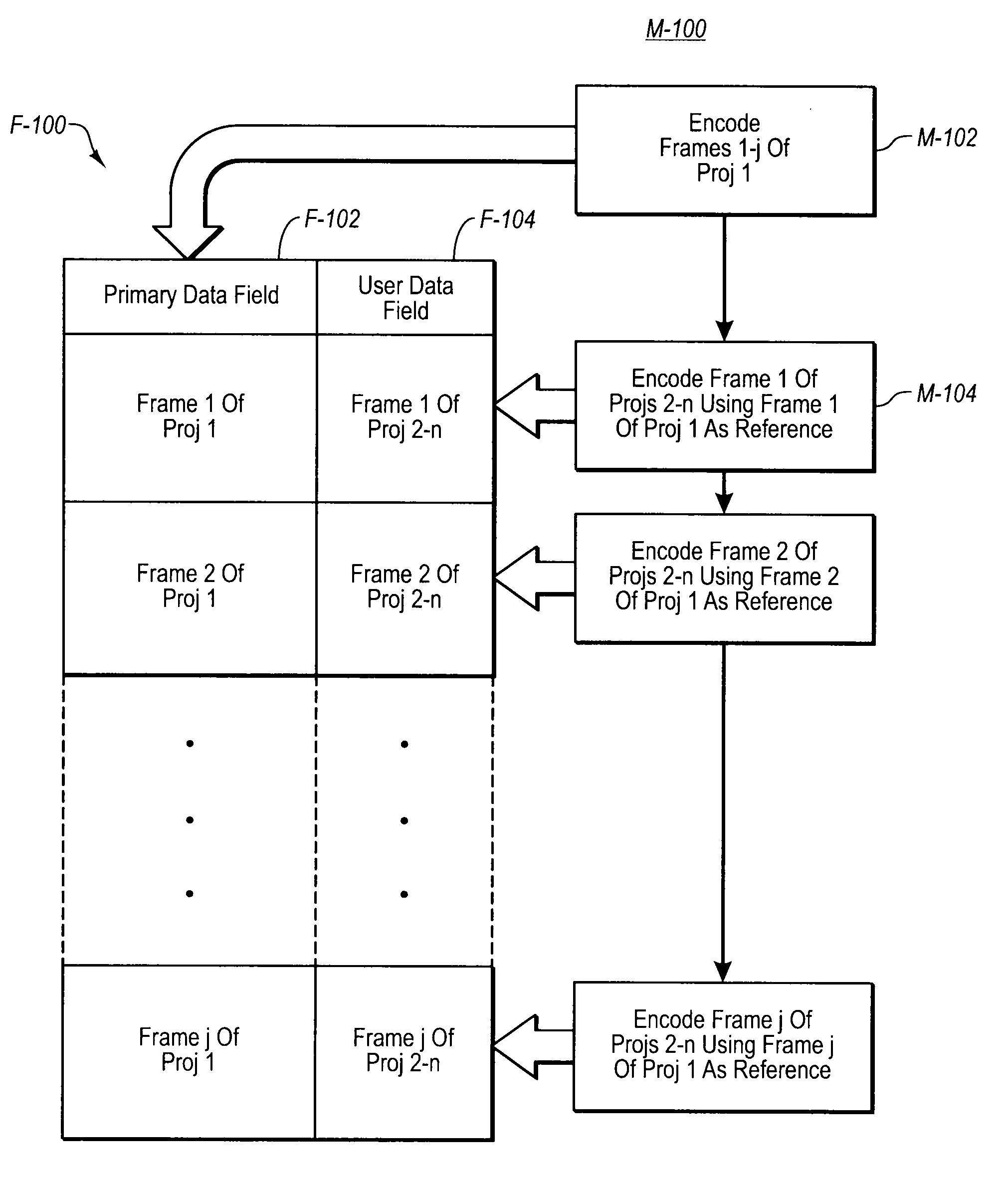 Systems and Methods for Processing Multiple Projections of Video Data in a Single Video File