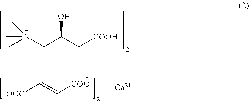 L-carnitine calcium fumarate, preparation method and application for the same