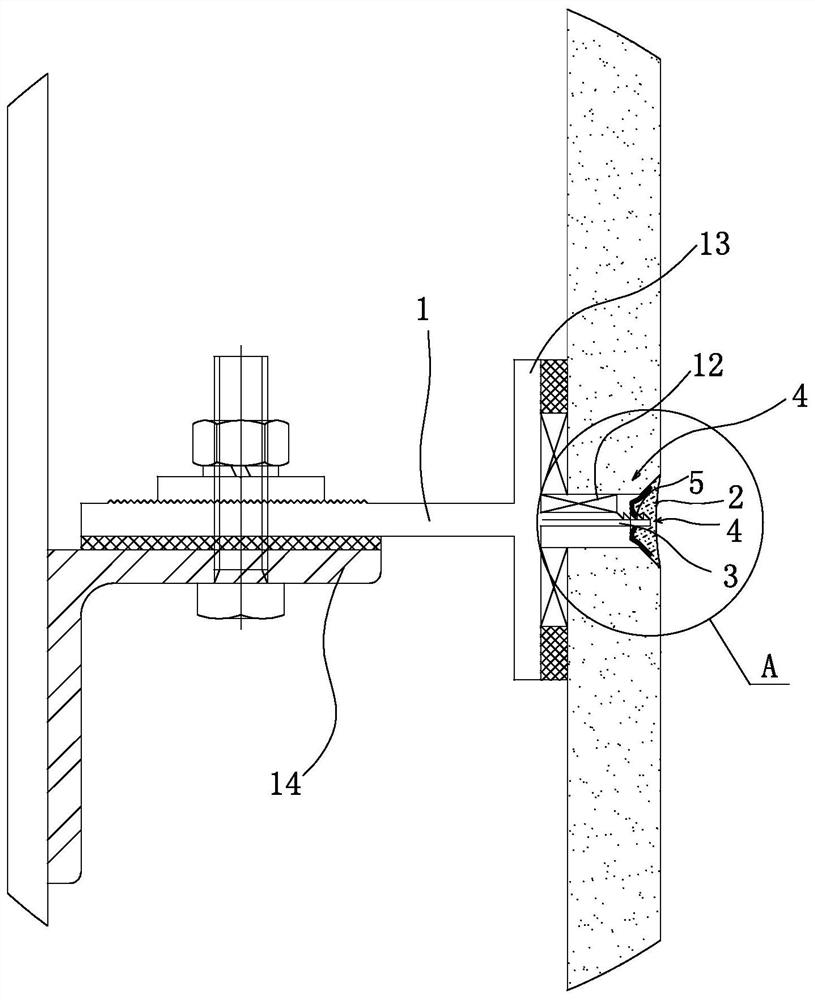 Elastic anti-loosening locking mechanism and its fasteners for wall hangings