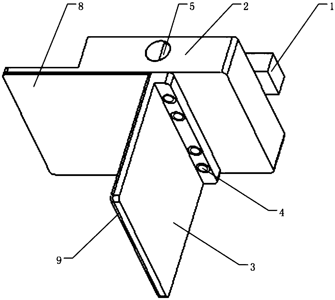 Rotating clamp for automatic test system of through-type human body security door