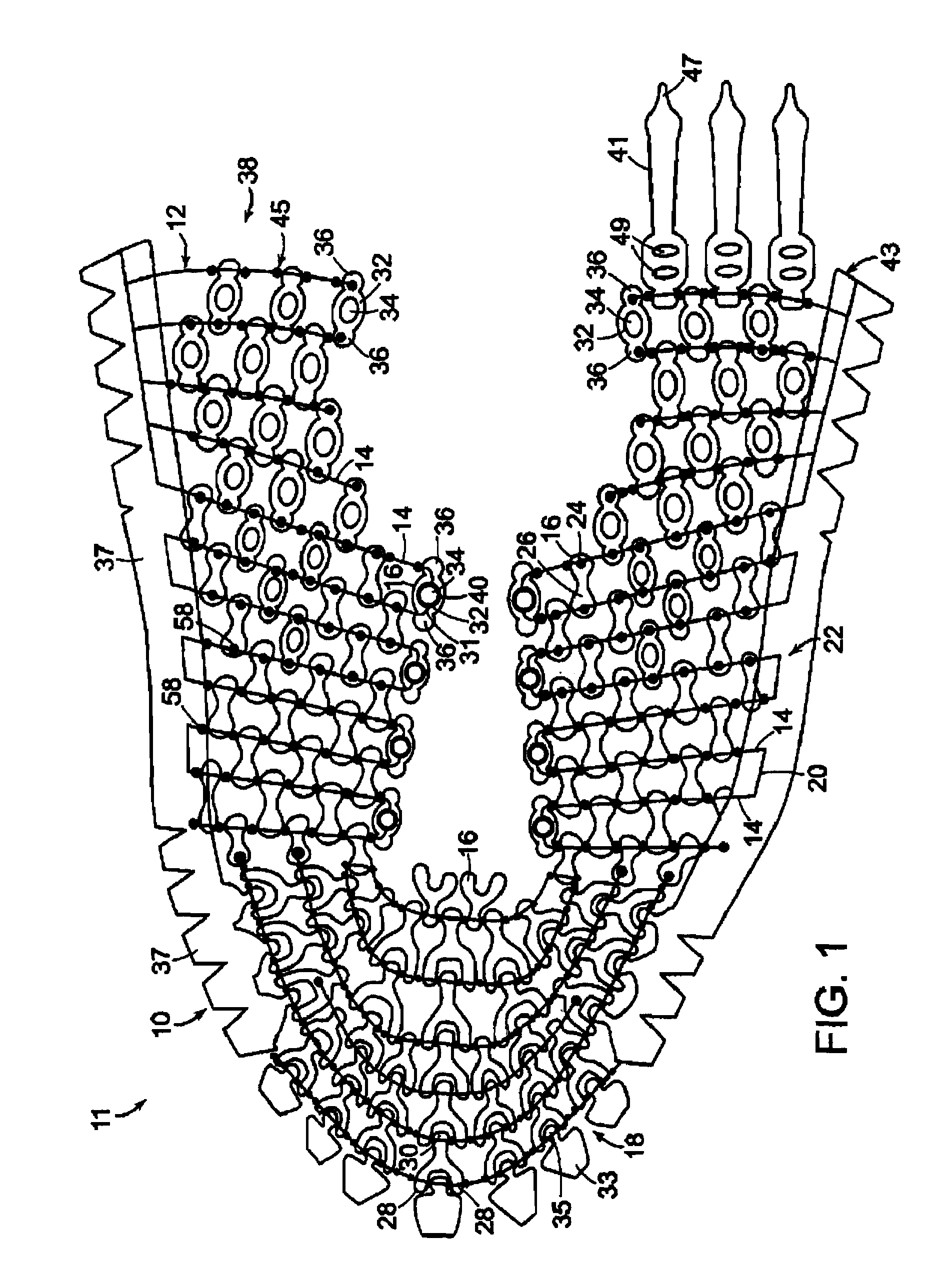 Article of footwear formed of multiple links