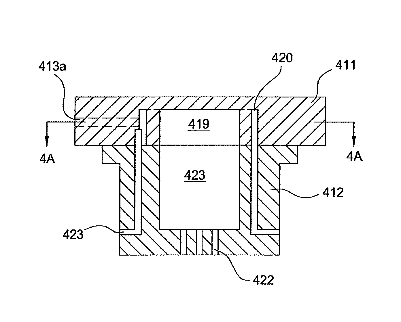 Dual zone gas injection nozzle