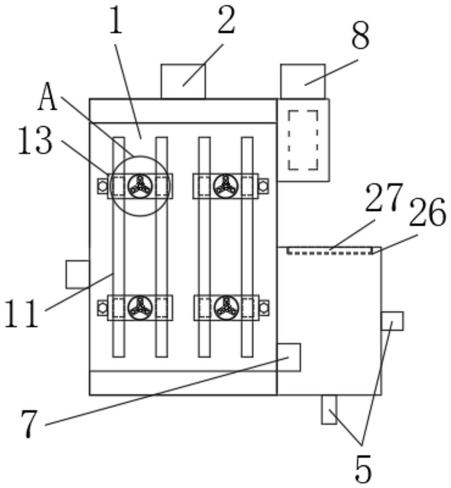 Freezing dryer heat exchanger convenient to assemble