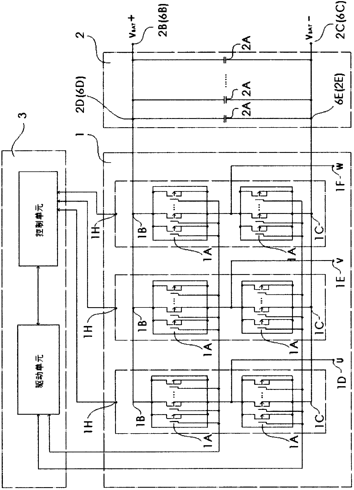 Radiating method of aluminum electrolytic capacitor bunch of power unit of controller for electric vehicle