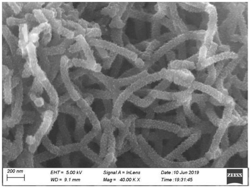 A modified epoxy nanocomposite material based on layered nickel silicate-coated polyaniline composite nanofibers and its preparation method