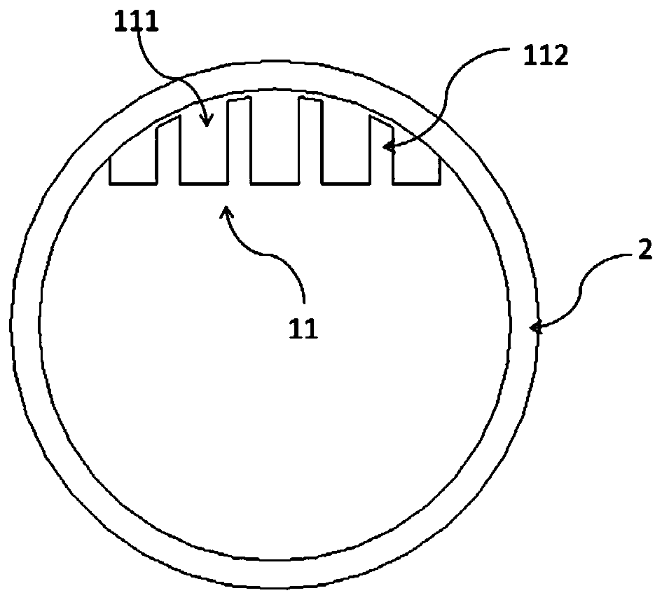 Structure for preventing and reducing hazard of retention air mass in deep regulation and storage tunnel