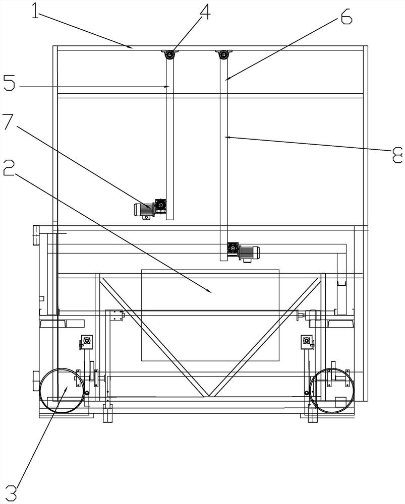 Jacking type car washing machine