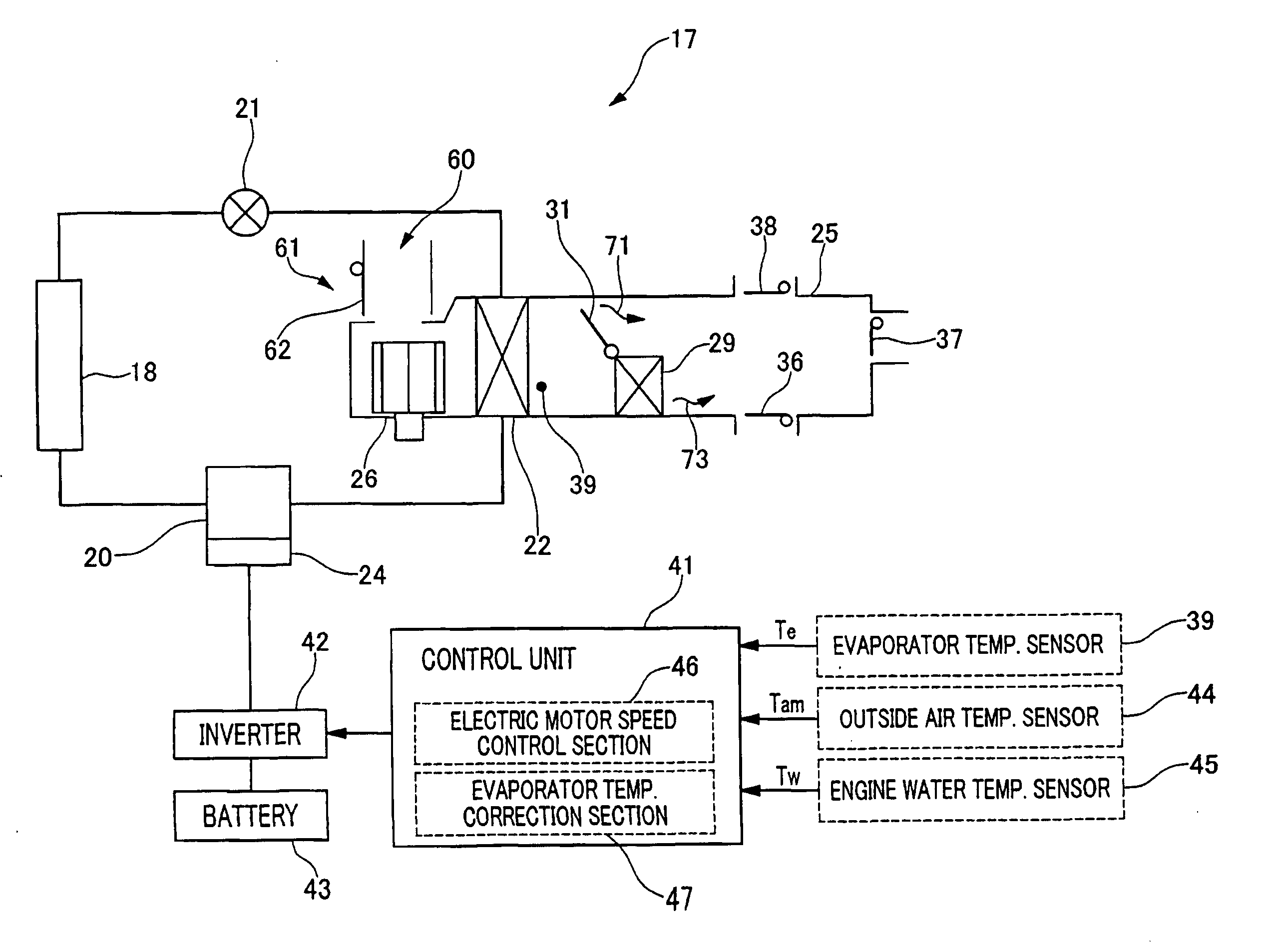 Vehicular air-conditioning system