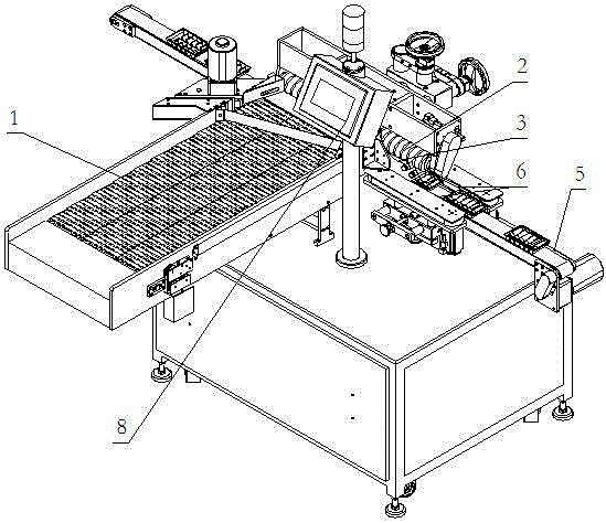 A screw-type round bottle automatic feeding machine