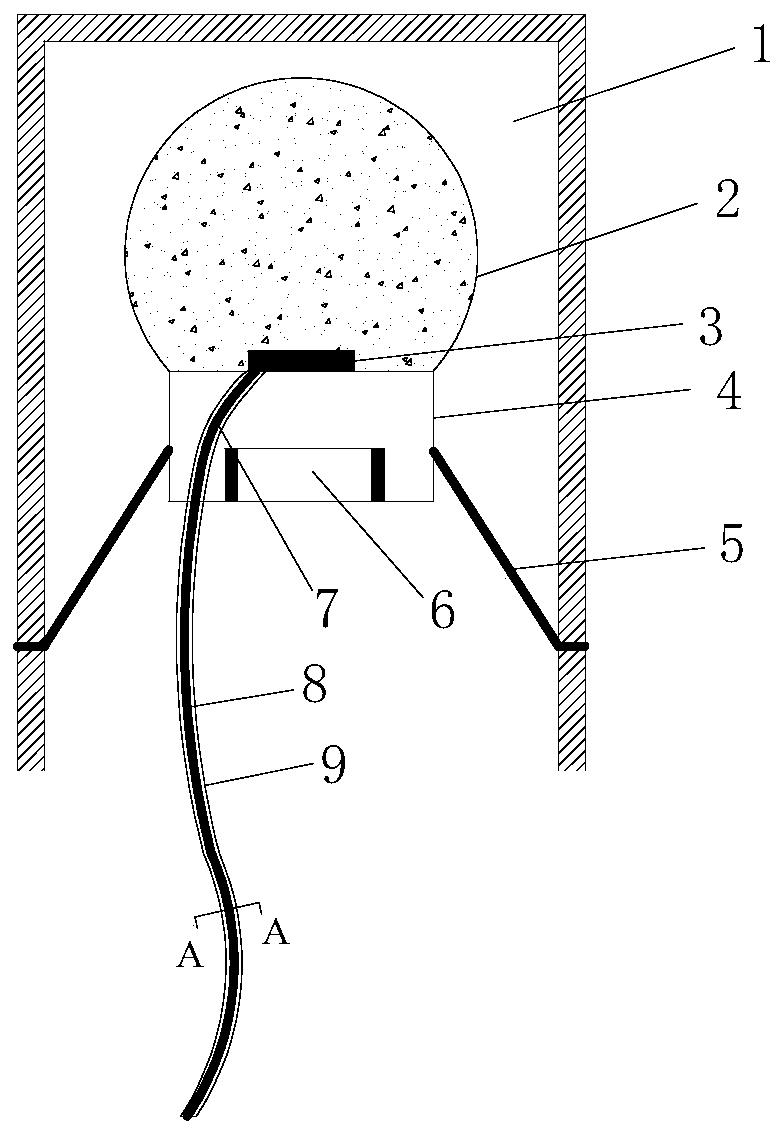 Observation device and method for the dynamic settlement of the basic roof overlying the goaf