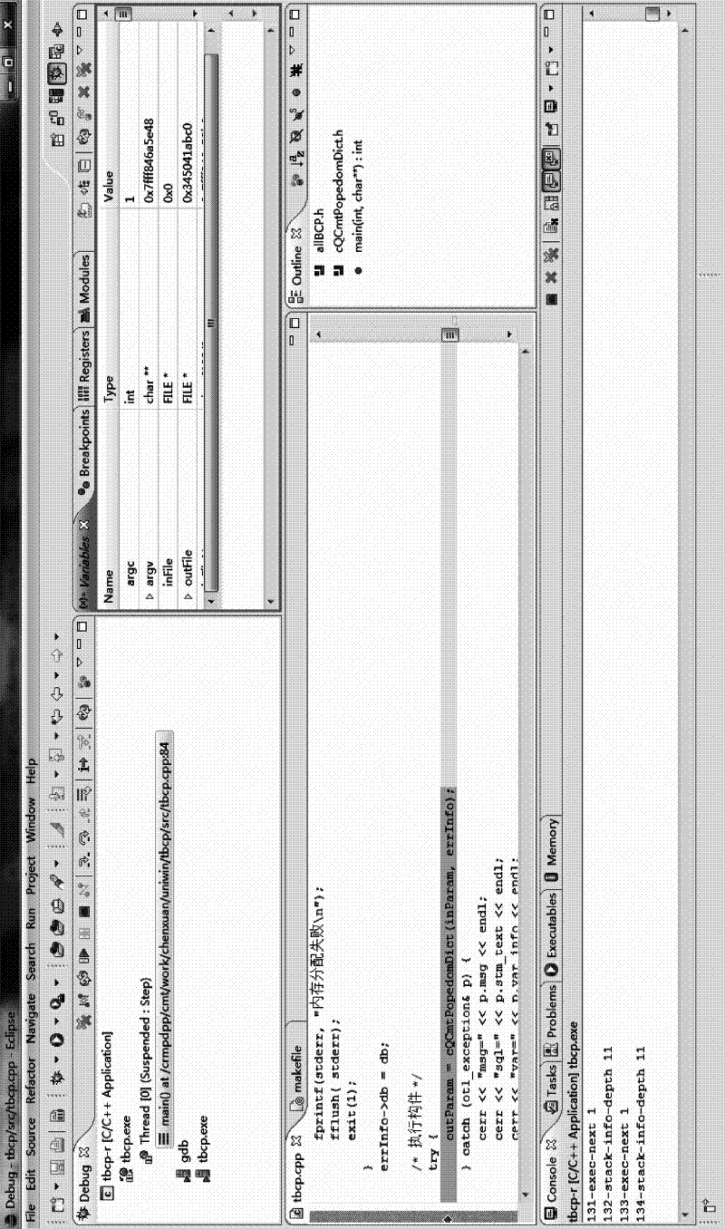 C++ program remote debugging method based on GNU (GNU's Not Unix) open source software