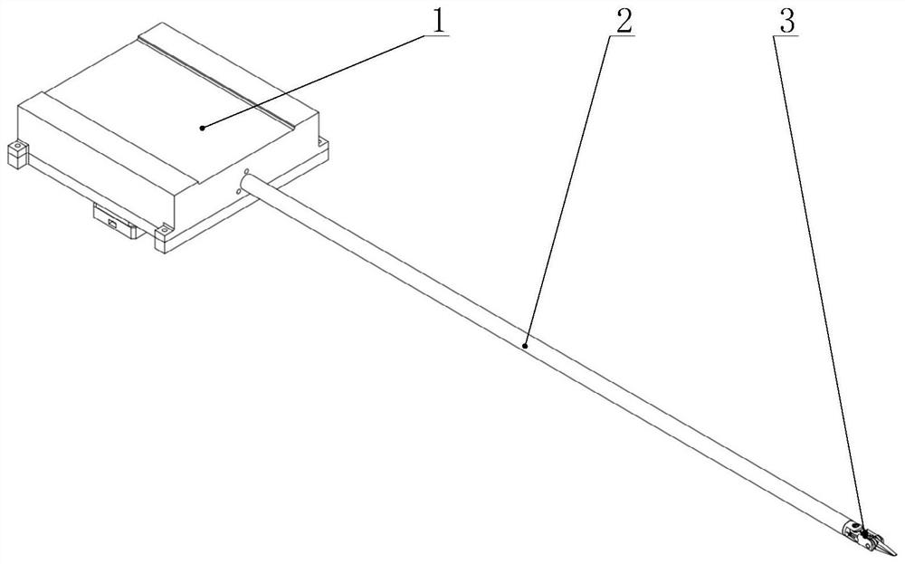 Minimally invasive surgical instrument based on flexible cable traction series elastic driving and use method thereof