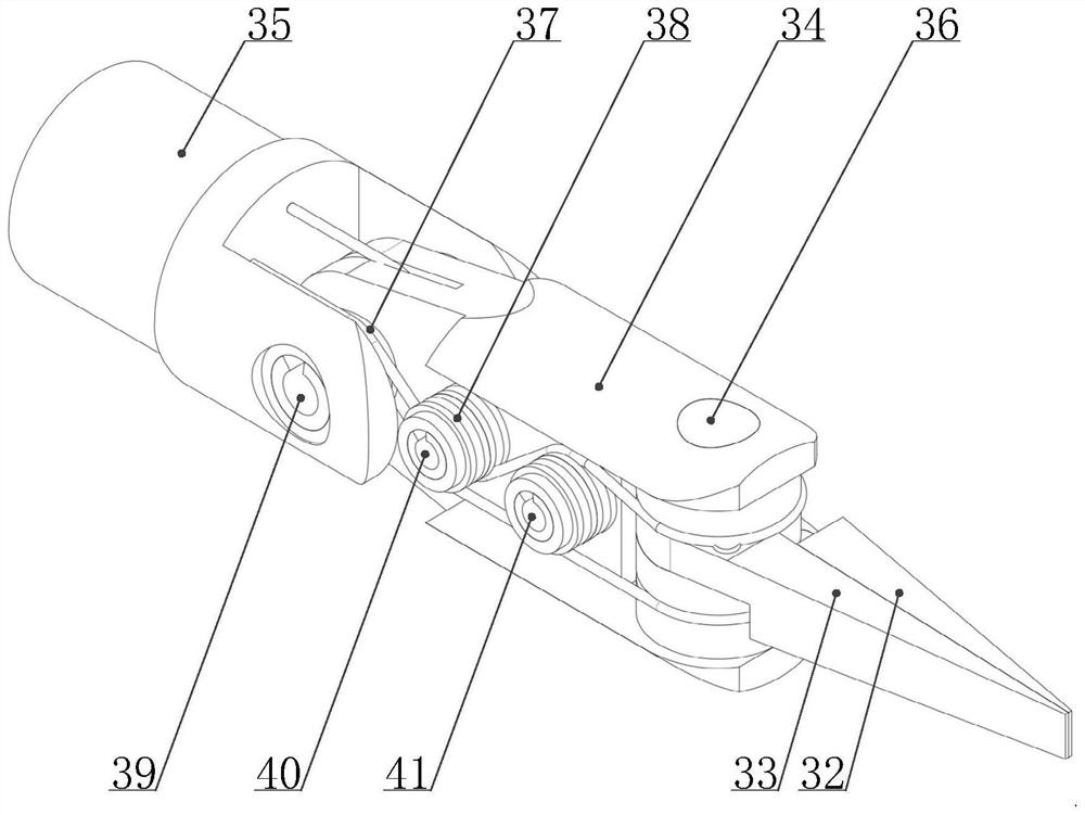 Minimally invasive surgical instrument based on flexible cable traction series elastic driving and use method thereof