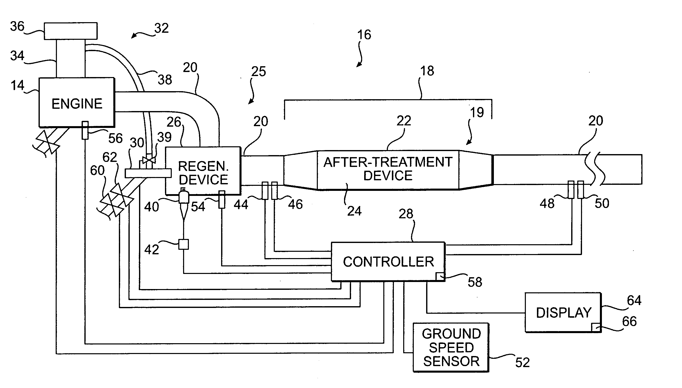 Particulate trap regeneration system and control strategy