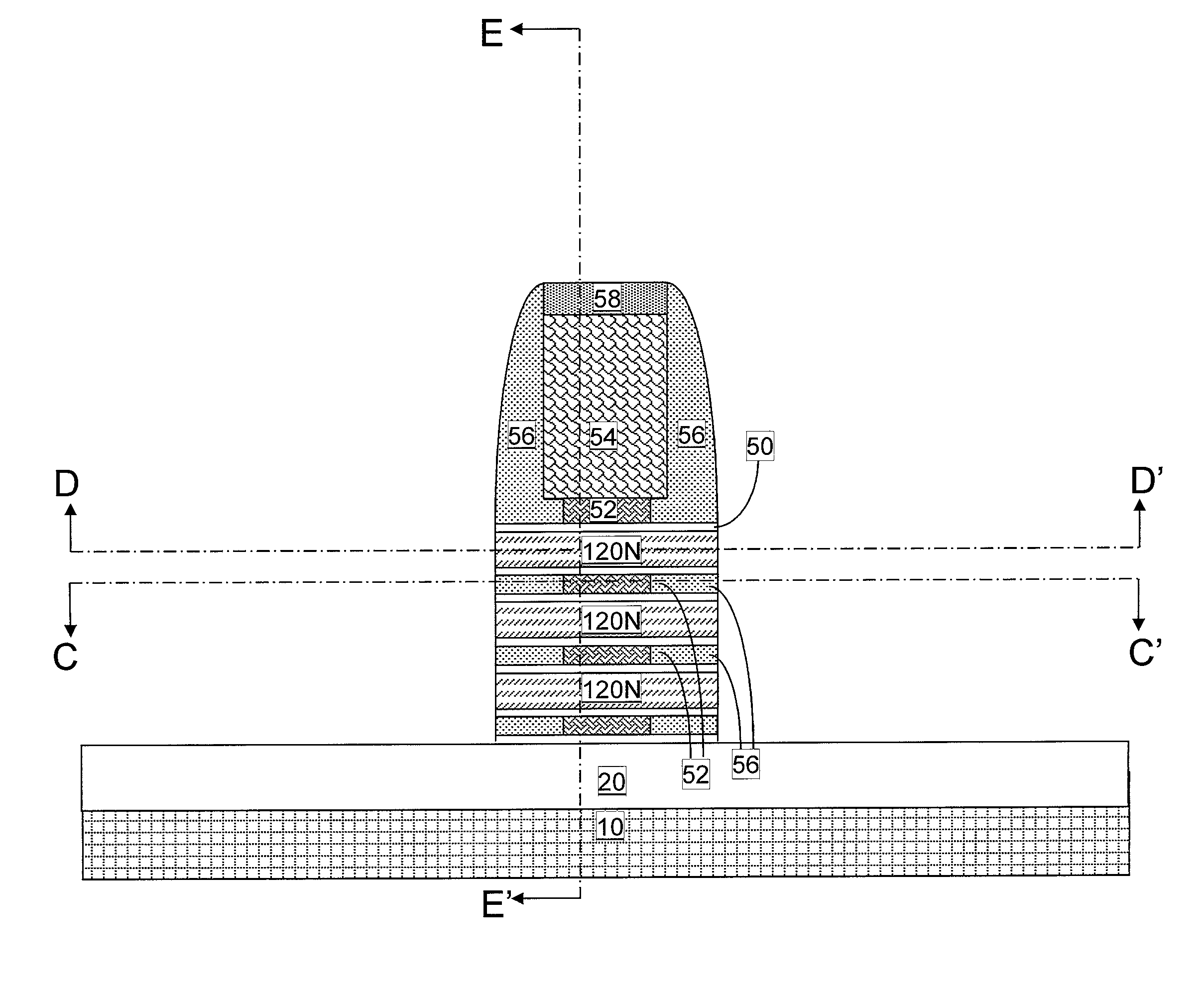 Non-replacement gate nanomesh field effect transistor with epitixially grown source and drain