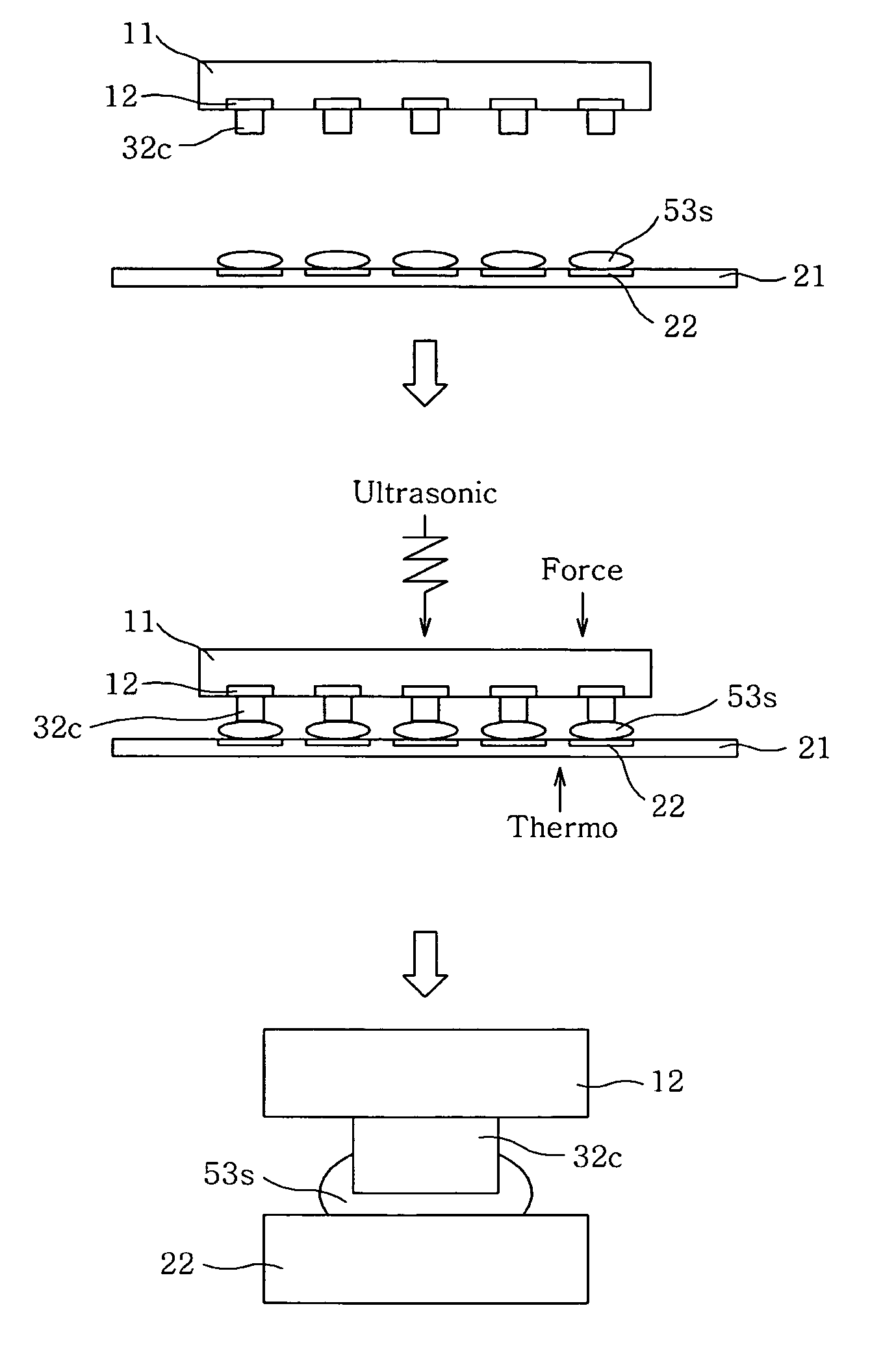 Flip chip bonding method for enhancing adhesion force in flip chip packaging process and metal layer-built structure of substrate for the same