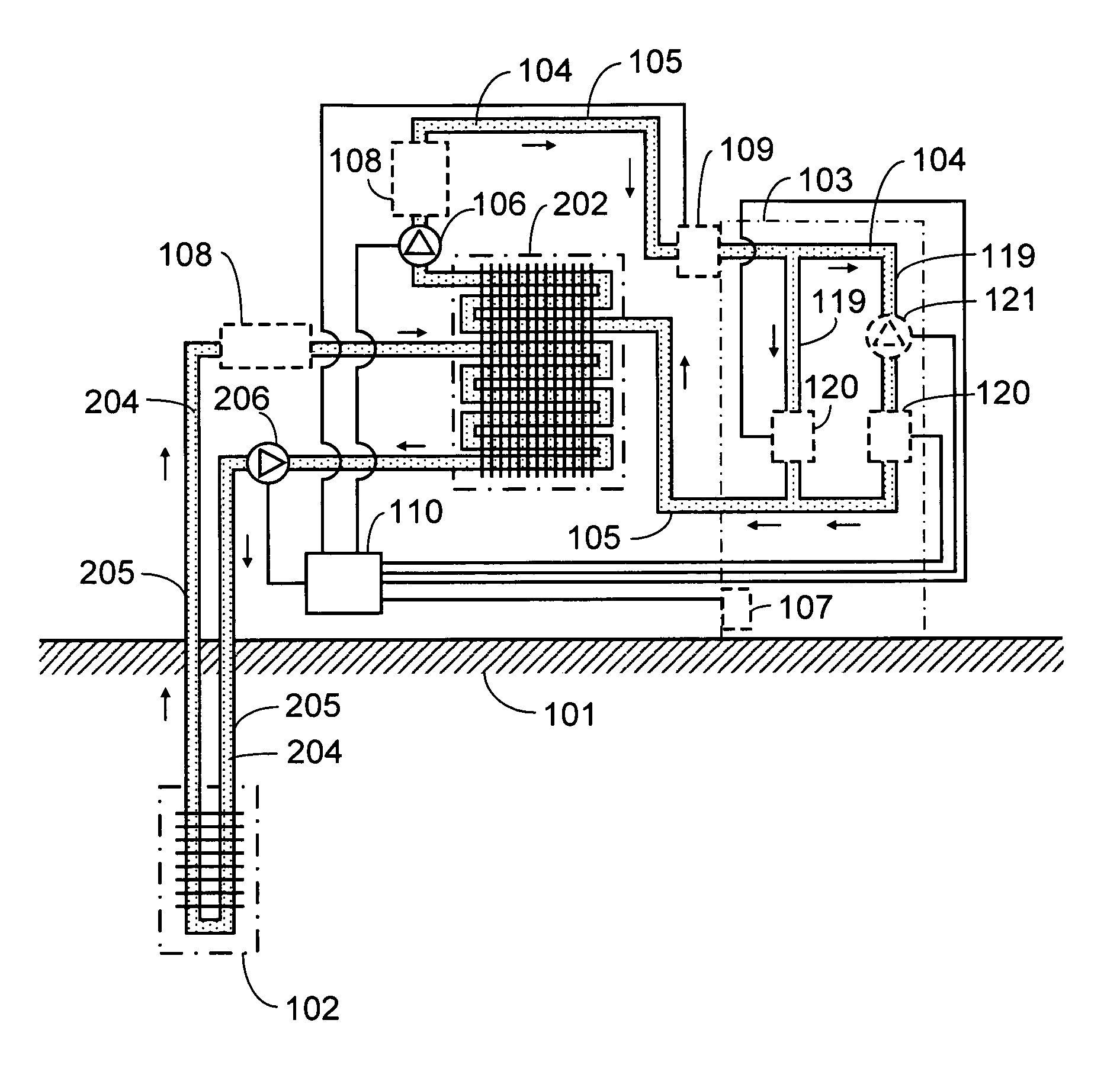 Semiconductor application installation adapted with a temperature equalization system