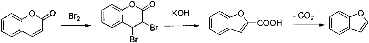 Method for synthesizing benzofuran derivative from phenol and alpha-haloketone