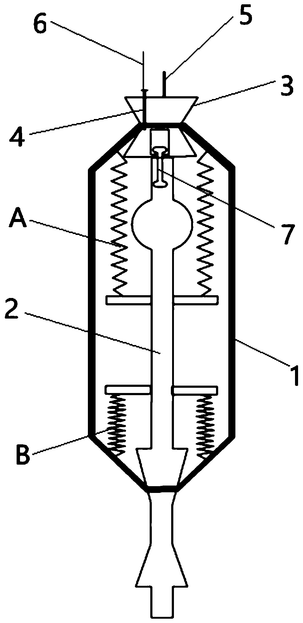 Field fixed-depth rapid water taking method