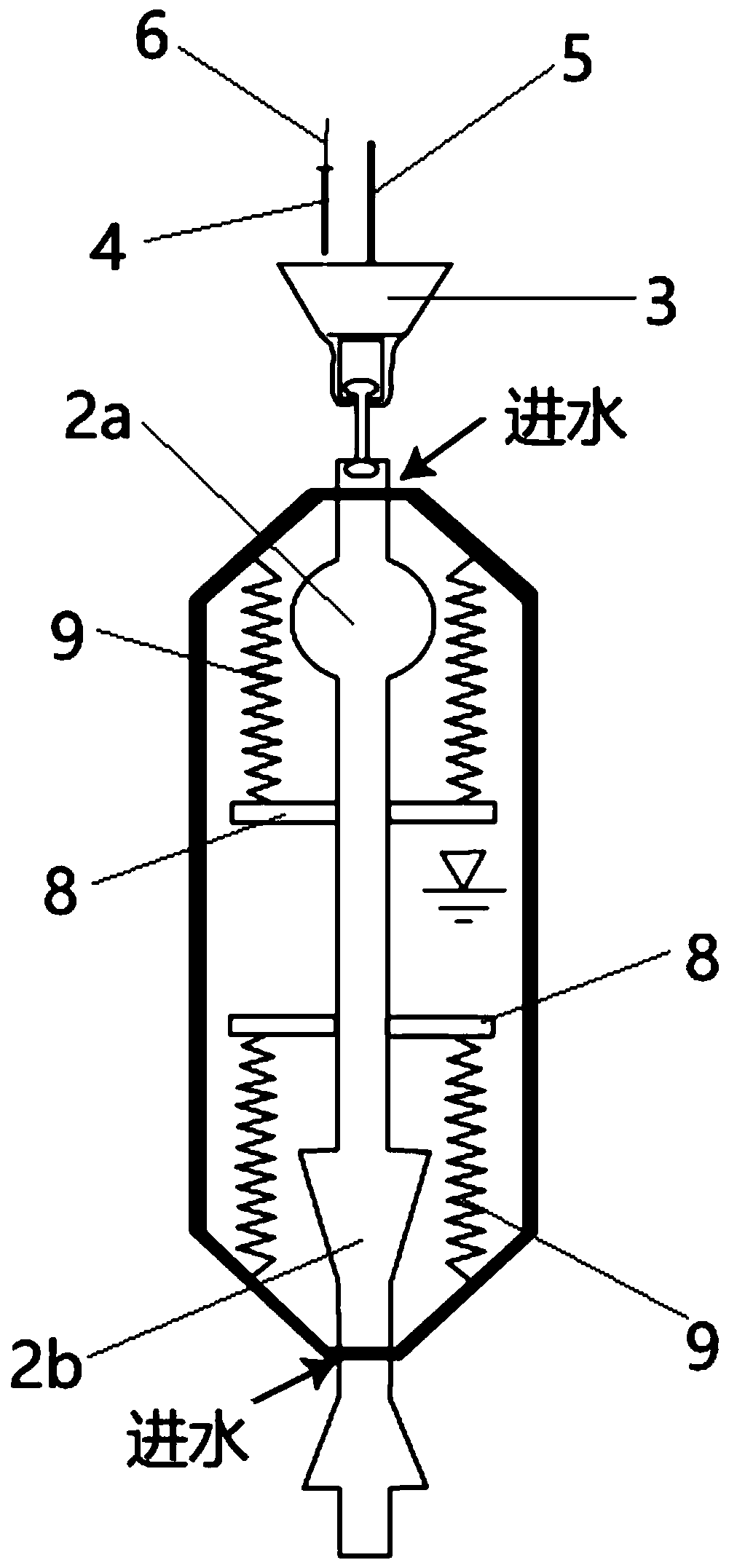 Field fixed-depth rapid water taking method