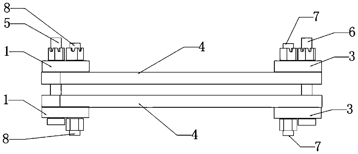 A device for connecting deformation joints at structural slabs of civil engineering and its application method