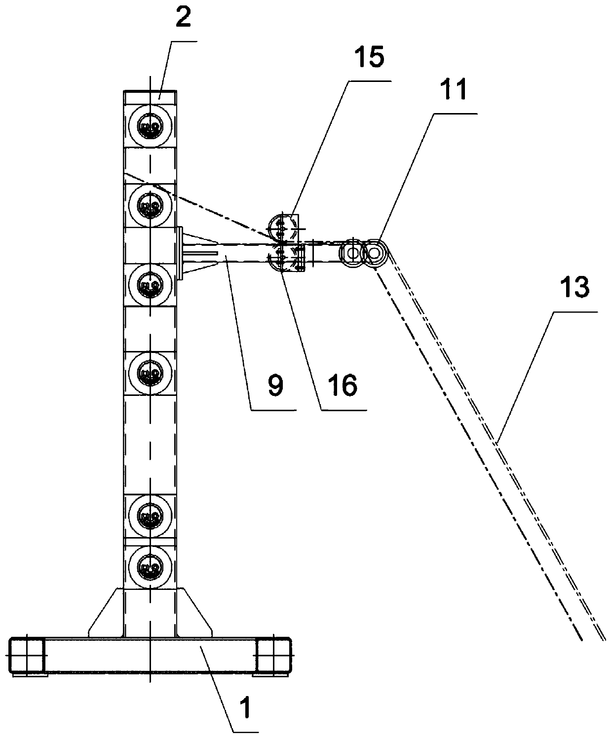 Vertical type pay-off rack