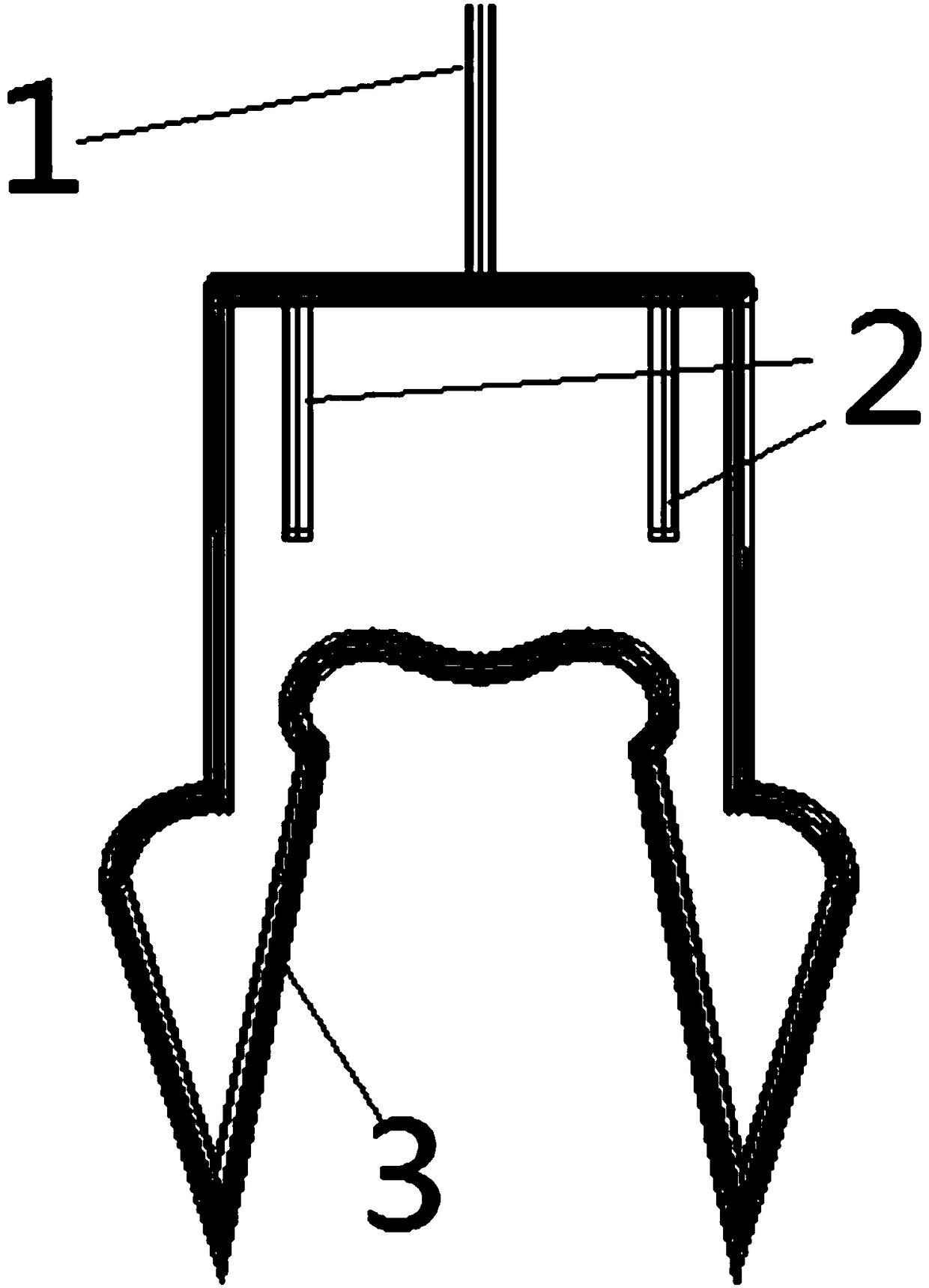 A wire-frame-shaped hexagonal screw clamping tool for installing an air conditioner