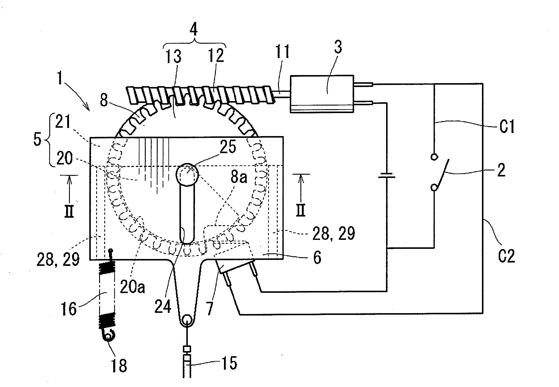 Lock releasing mechanism