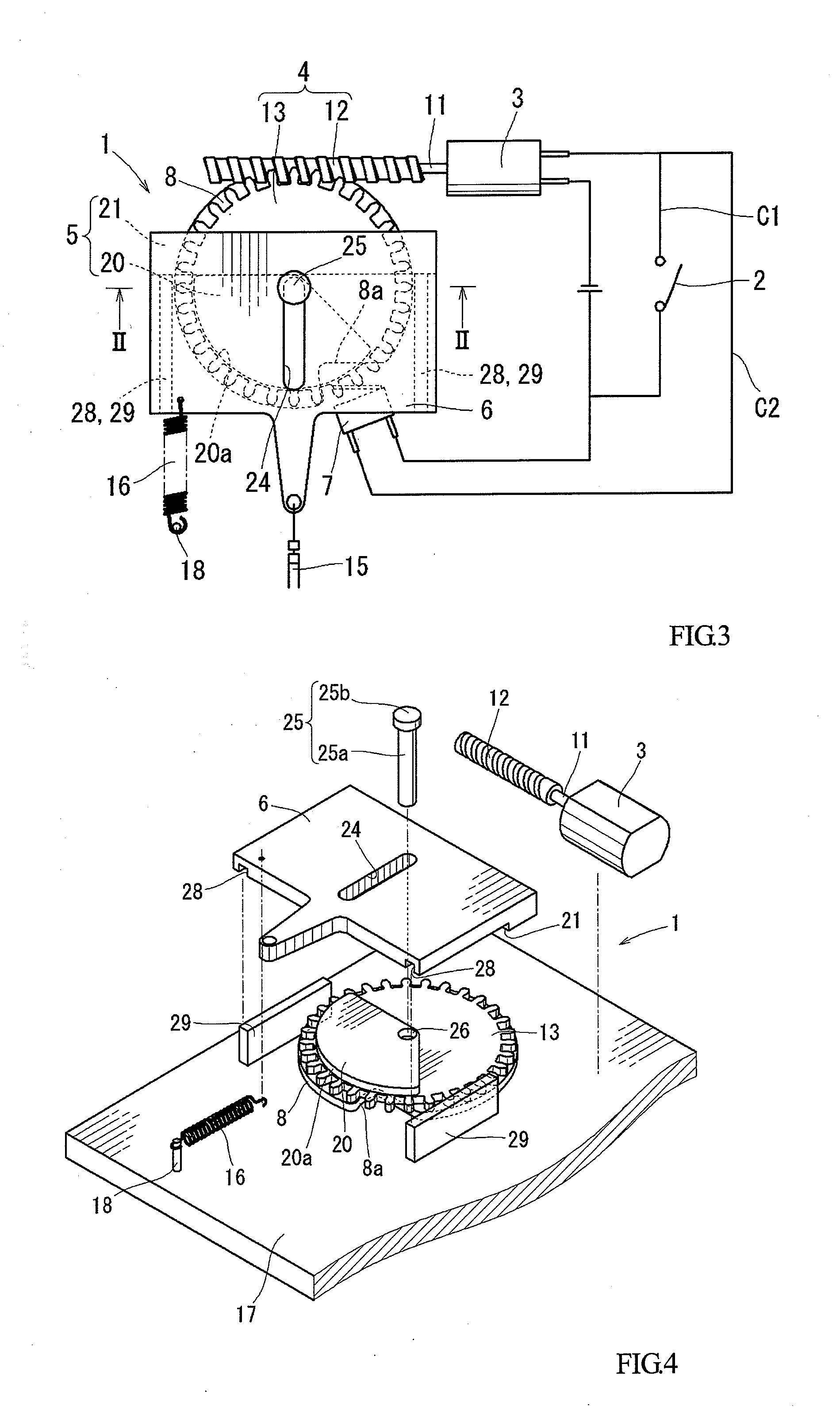 Lock releasing mechanism