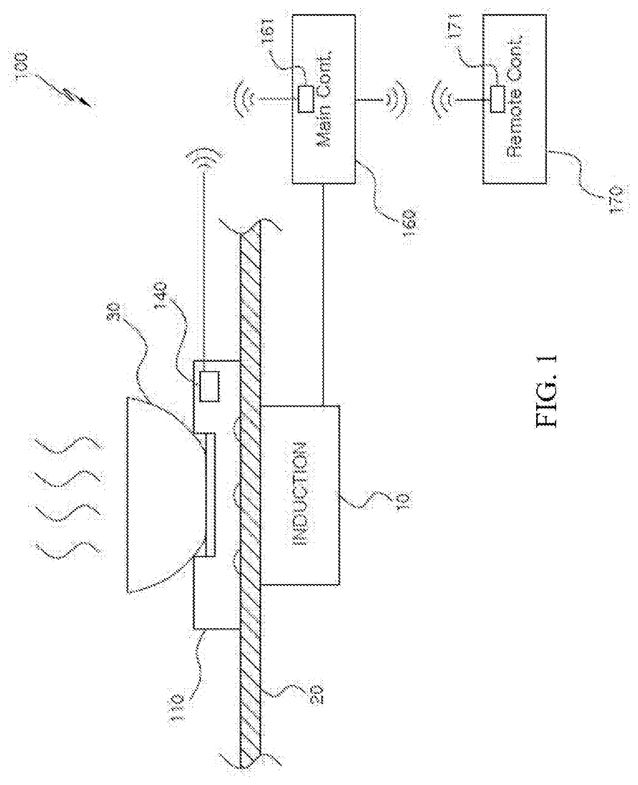 Device to support cooking container for smart under range