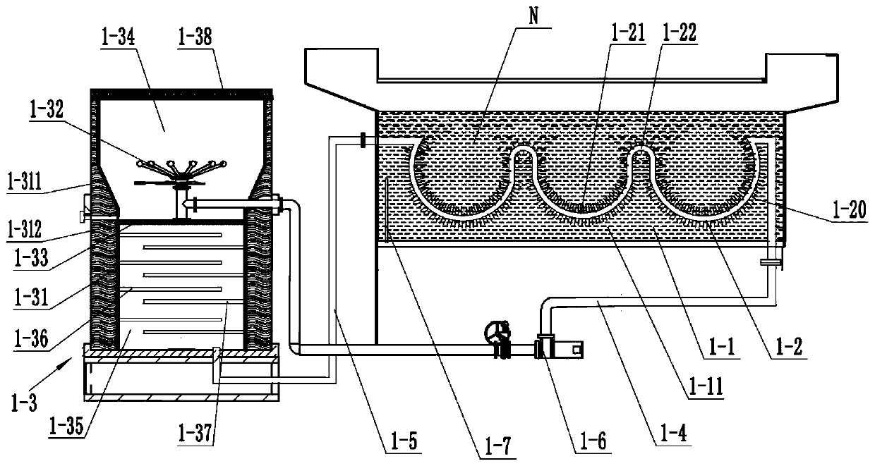 Wire drawing and lubrication cooling device for carbon spring steel wire and wire drawing production line