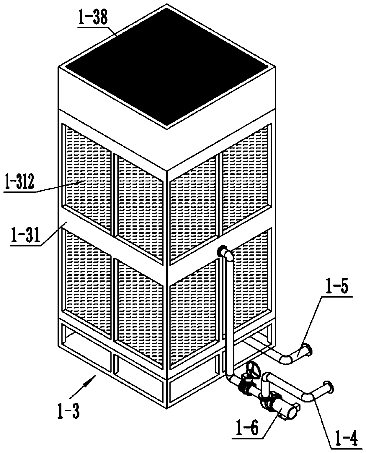 Wire drawing and lubrication cooling device for carbon spring steel wire and wire drawing production line