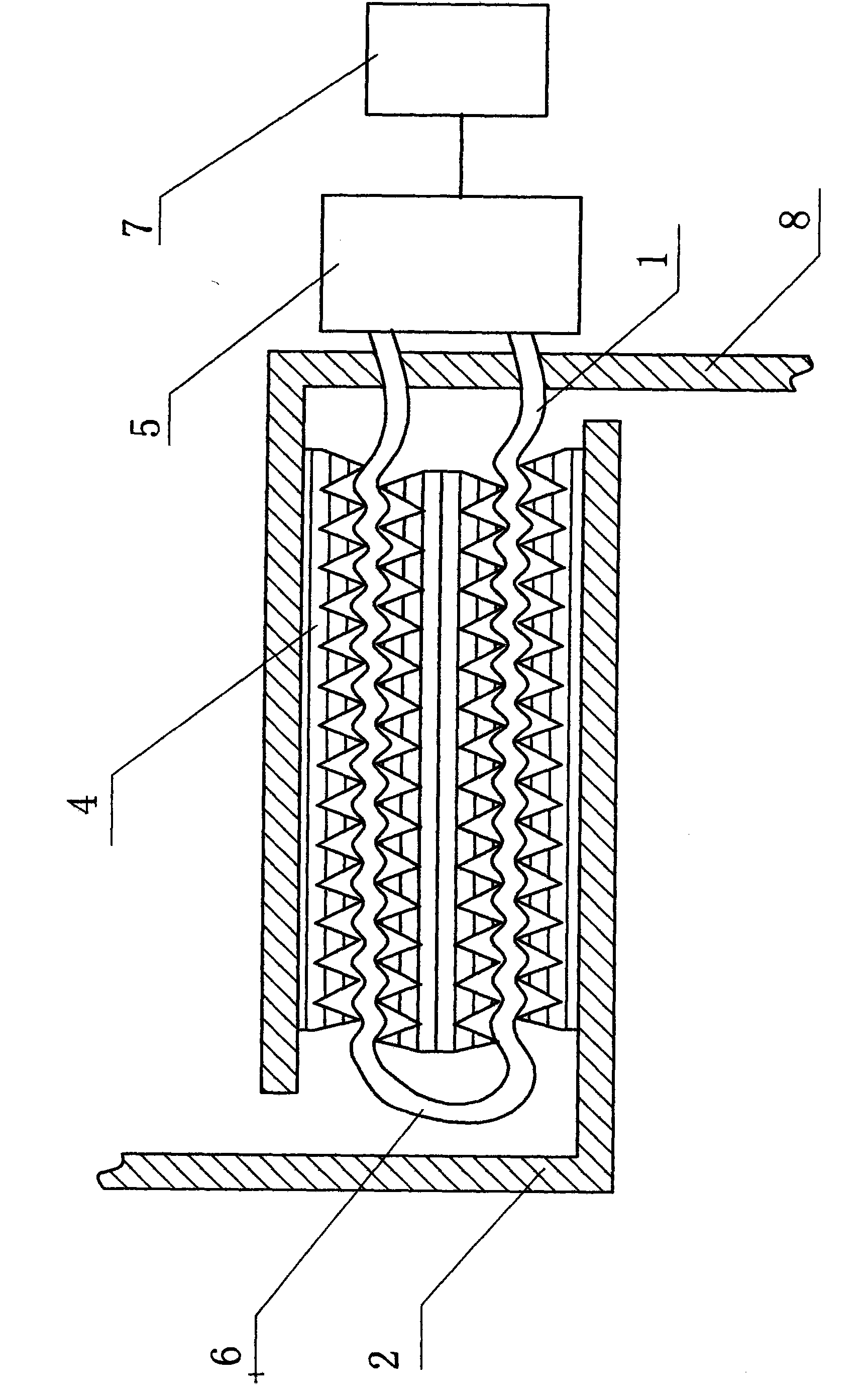 Fiber pressure sensing device based on C-shaped spring tube