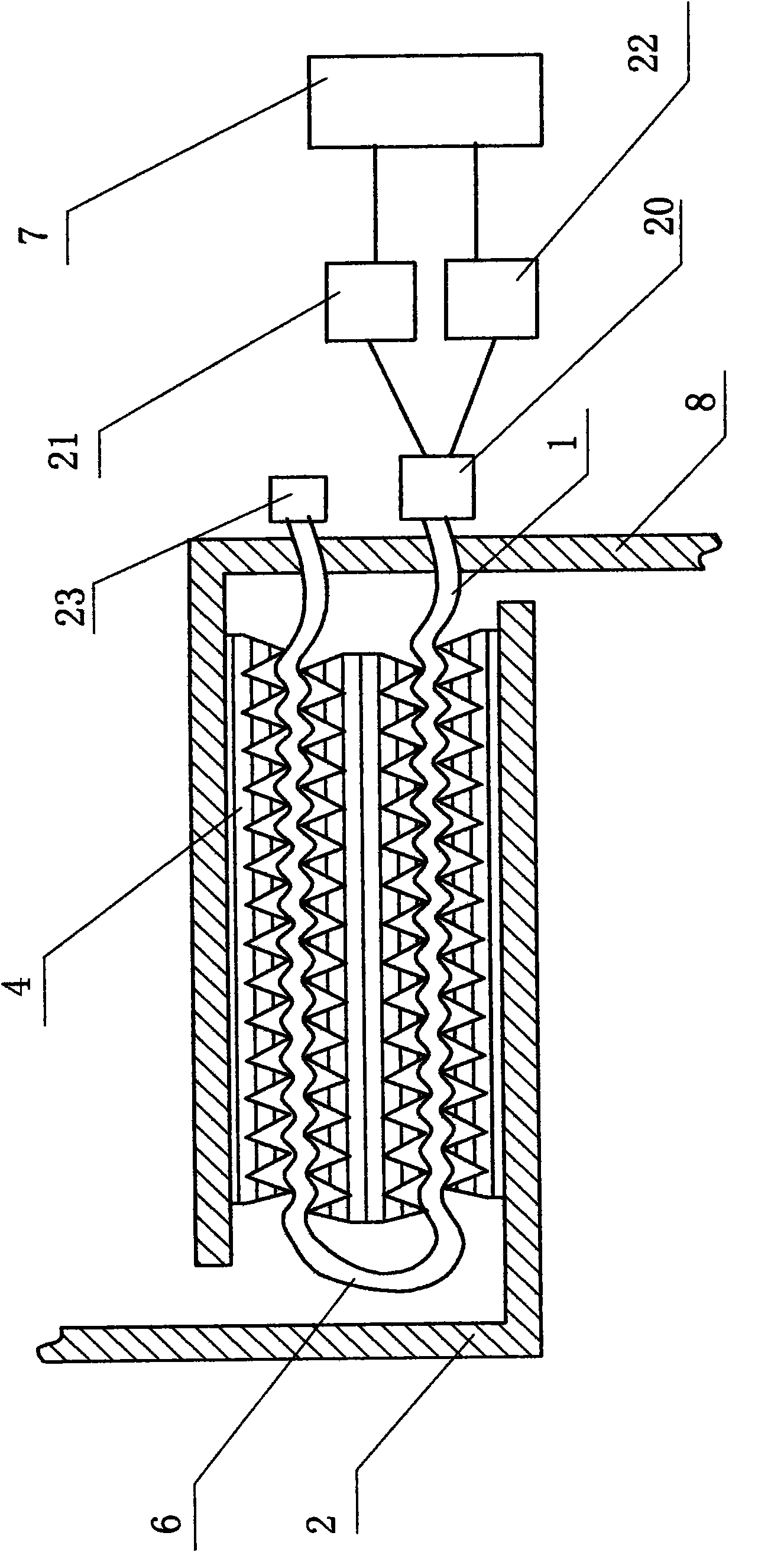 Fiber pressure sensing device based on C-shaped spring tube