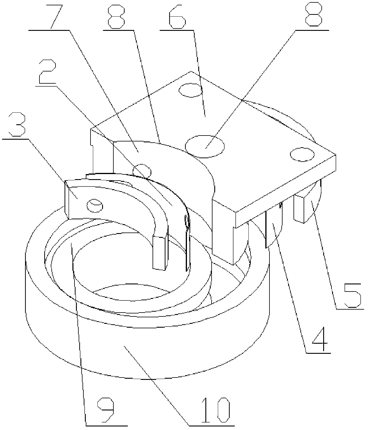 Device for preventing ball damage during ball release of deep groove ball bearing