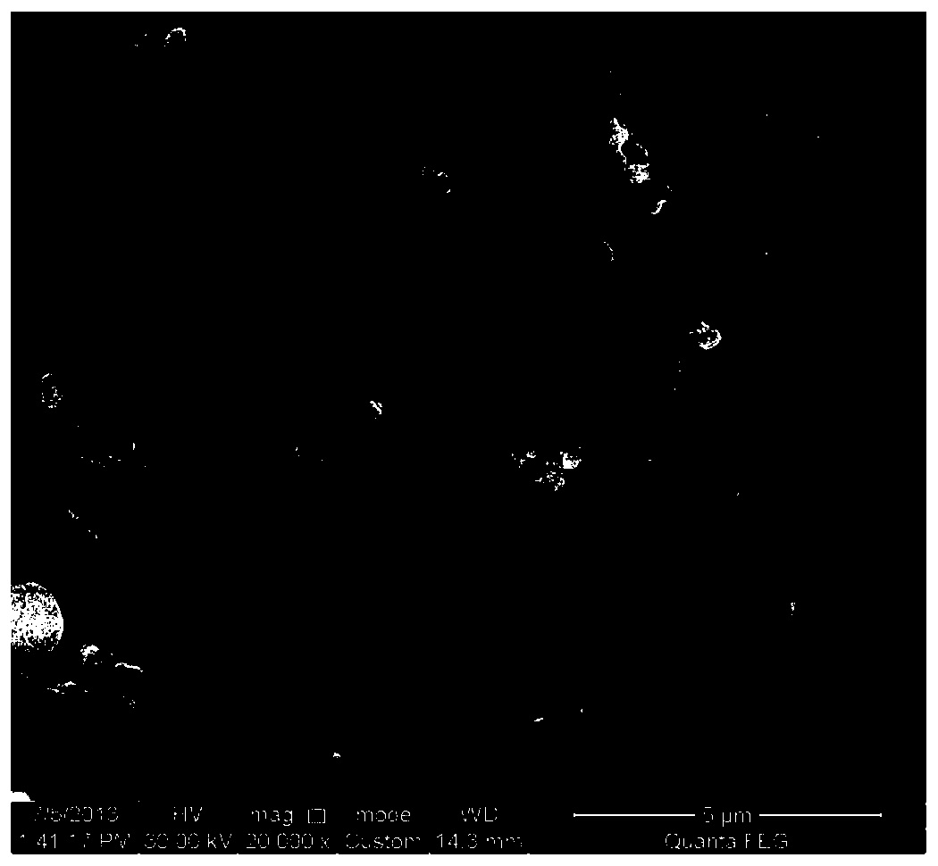 Preparation method of SnO2/graphene/PPy ternary composite material