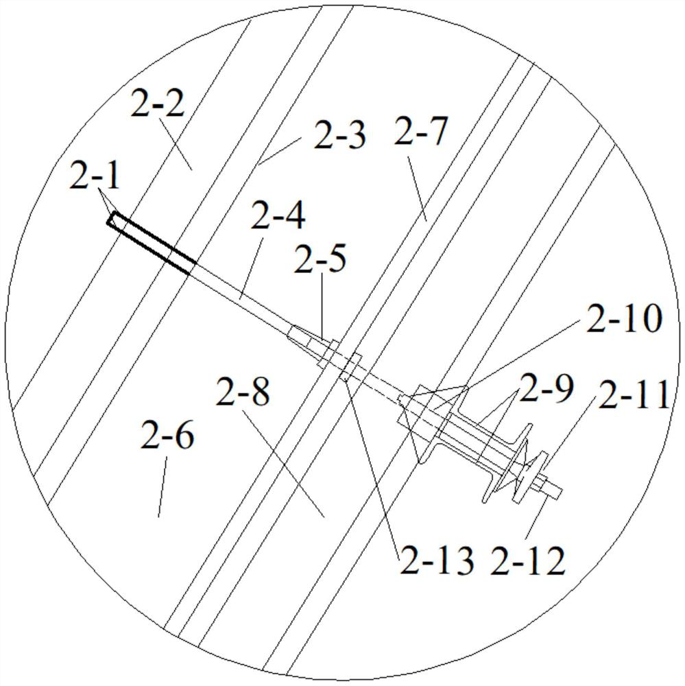 Construction method of formwork system for highly-deviated tower construction creeping formwork