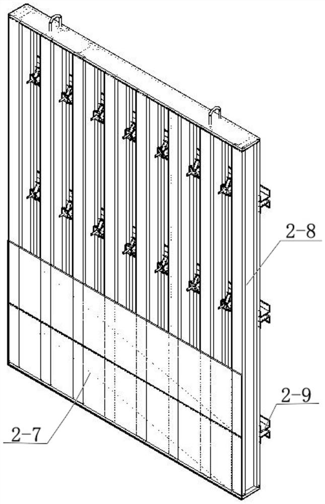 Construction method of formwork system for highly-deviated tower construction creeping formwork