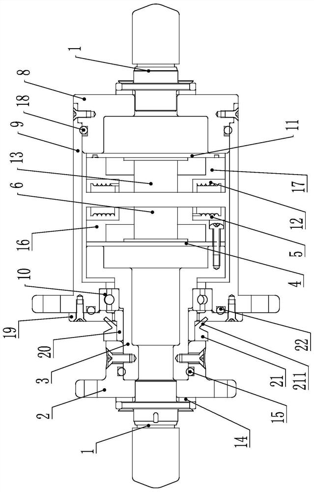 Wireless electric energy data hybrid transmission rotary connector