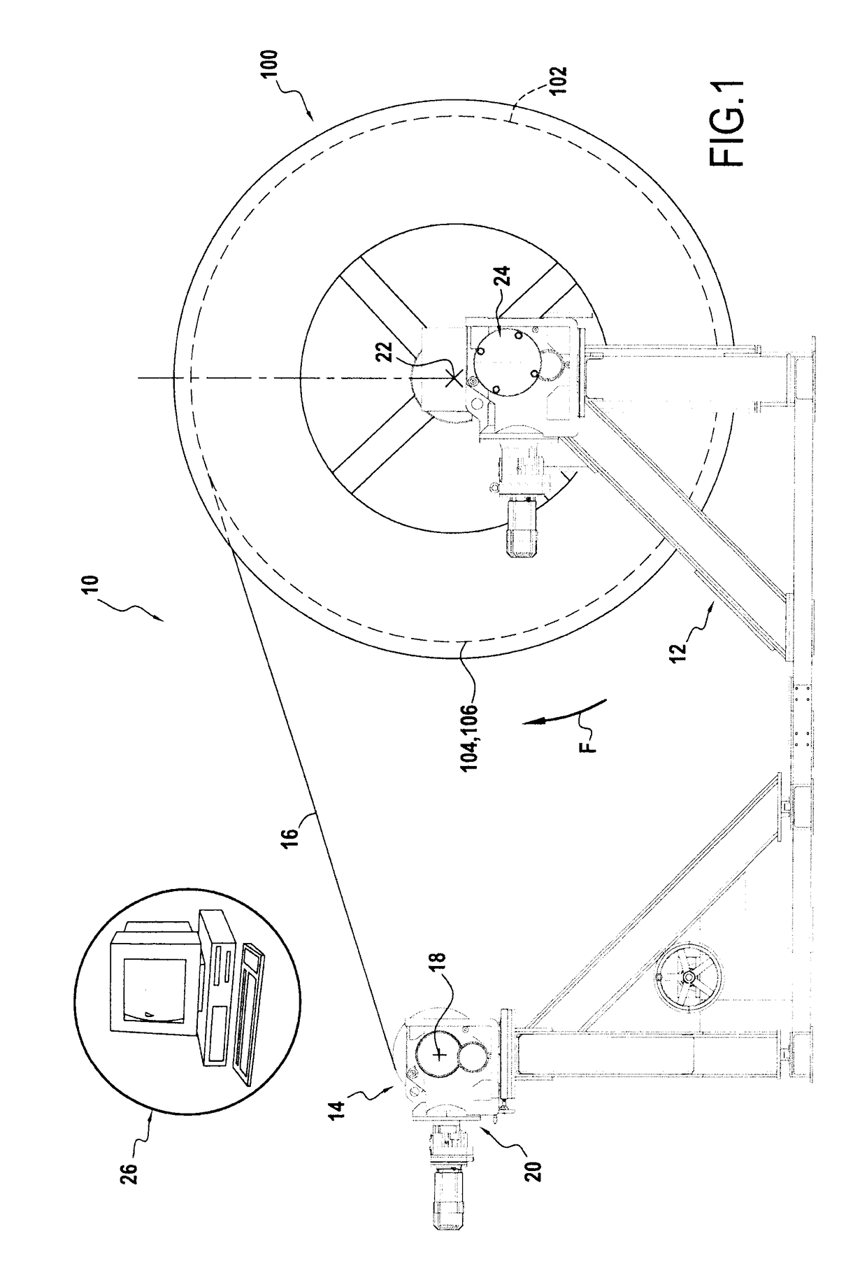 Device for fabricating a composite material part