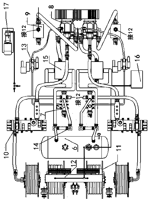 Plateau type aviation hydraulic oil pump truck