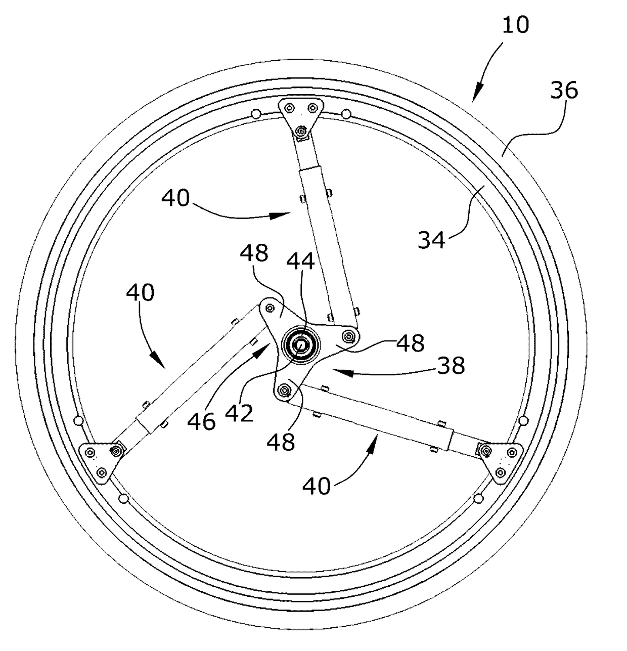 Wheel with suspension system